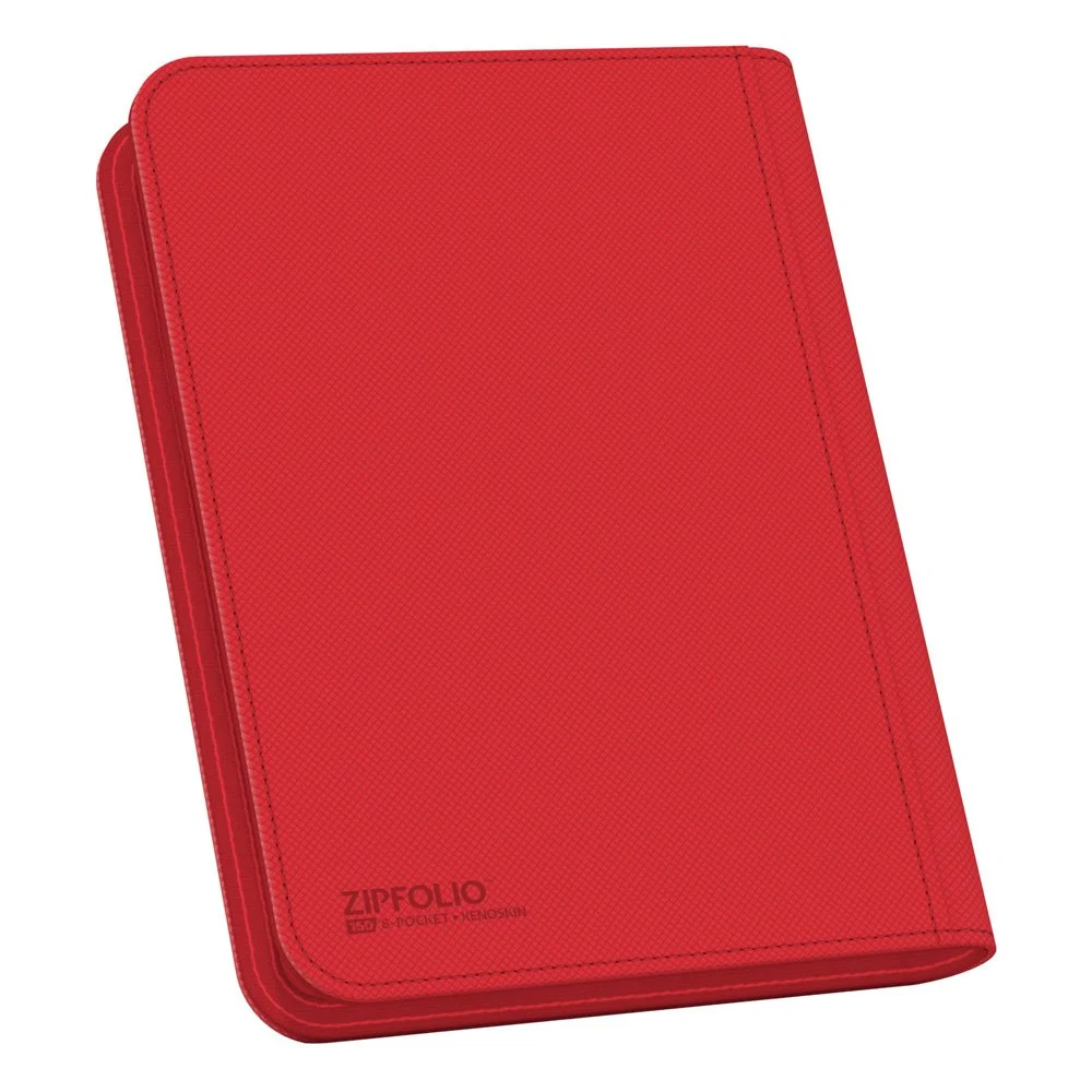 Ultimate Guard Zipfolio (160 double-sleeved cards) 8-Pocket 70 x 97 mm Xenoskin - Red